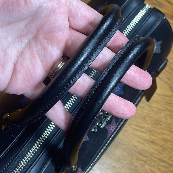 HTF NWOT COACH ROWAN SATCHEL WITH DOT STAR PRINT - Picture 10 of 16